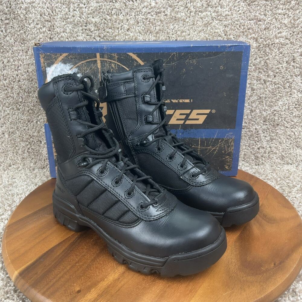 Bates Women's Size 8 Black 8" Ultra-Lite Tactical Sport Side Zip Boot E02700